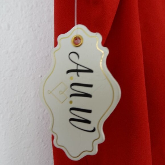 AUW Red Mini Dress Women's Size M Embellished Sexy Valentine's Day - Picture 5 of 9